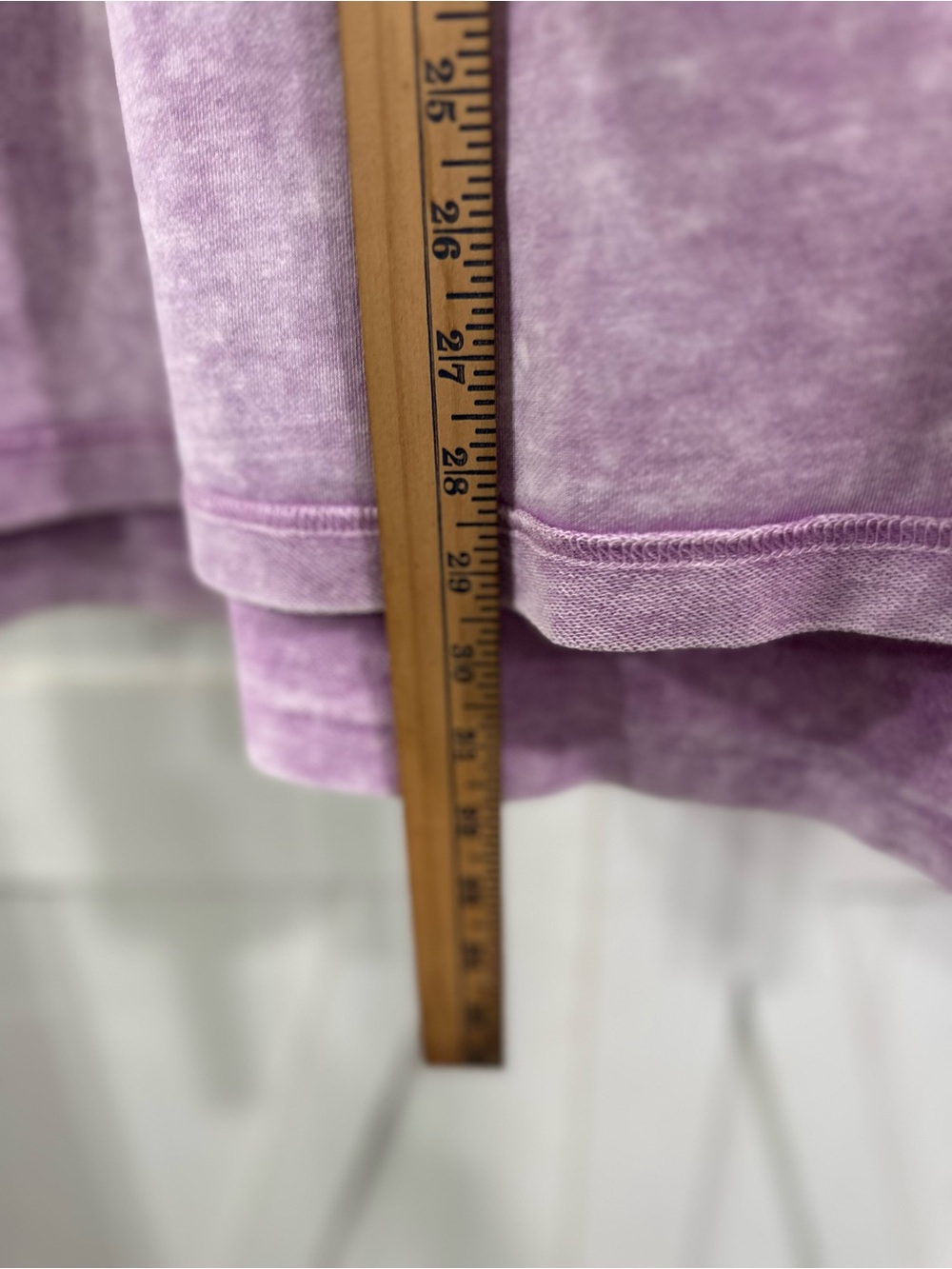 Lavender Mineral-Wash Pullover Tee - Picture 2 of 7
